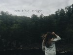 on edge. 2