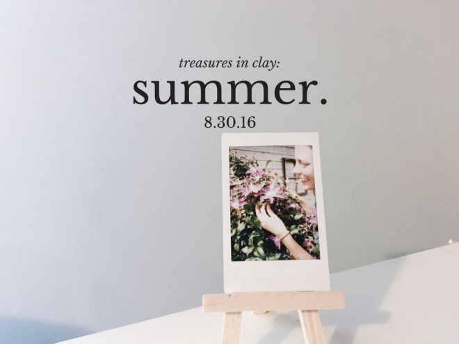 Treasures in clay. Summer